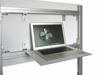 Monitorständer mit Laptopablage-hinten